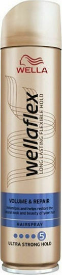 Wella Wellaflex Volum & Repair Lac Pentru Fixare Foarte Puternică 250ml