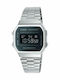 Casio Vintage Iconic Digital Men's Watch 36.3mm Battery with Silver Metal Bracelet