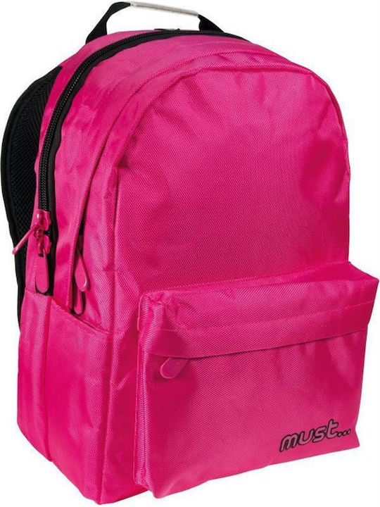 Must Monochrome Double Schulranzen Rucksack Junior High-High School in Fuchsie Farbe 25Es