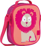 Laessig Wildlife Lion Lunch Bag Изотермична Чанта за Храна за Рамо Фуксия