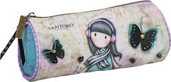 Graffiti Gorjuss Lost in Music Pencil Case Barrel with 1 Compartment Multicolored