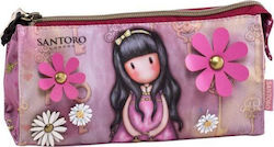 Santoro Gorjuss The Secret Pencil Case Fuchsia
