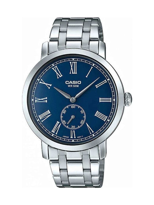 Casio Watch Battery with Silver Metal Bracelet