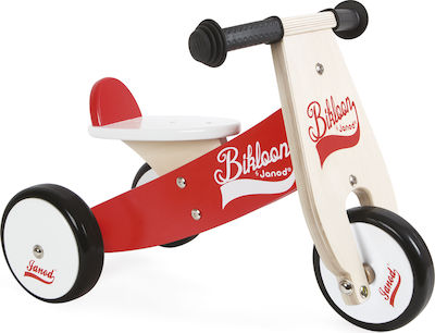 Janod Little Bikloon Kids Tricycle for 1-3 Years Red