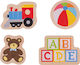 Wooden Kids Peg Puzzle Games for 1+ Years 8pcs Big Jigs