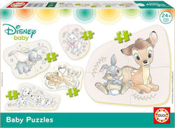 Holz Kinder Steckpuzzle Disney Animals für 2++ Jahre 19pcs Educa