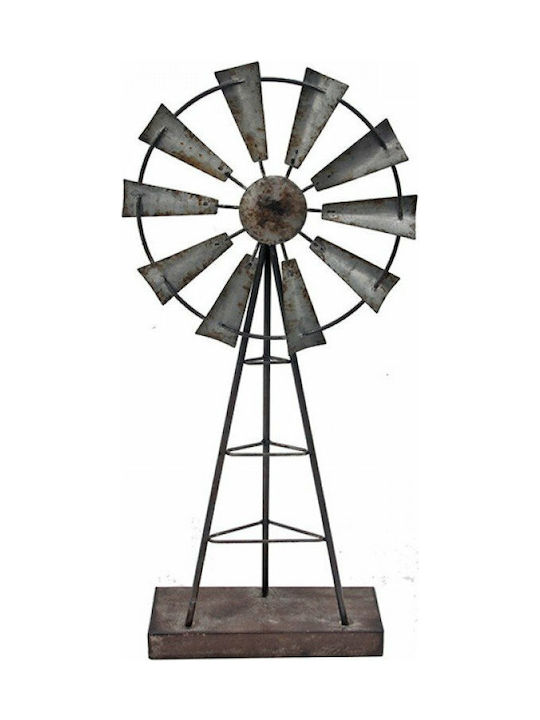 Zaros Vintage Metallic Windmill Table Decor 41.50x41.50cm