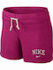 Nike Marled Jersey Graphic Women's Sporty Shorts Purple