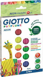 Giotto Plasticines Patplume Neon for 2+ Years, 8pcs 000513200