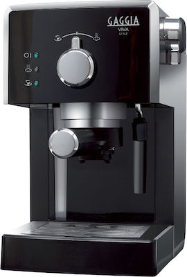 Gaggia Viva Style Μηχανή Espresso 1025W Πίεσης 15bar Μαύρη