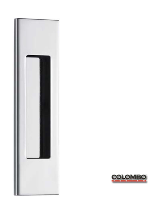 Colombo Design Χρώμιο Ματ Recessed Door Flush Handle ID411 134mm