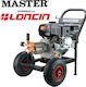 Master Hochdruckreiniger Benzin 420cc mit Druck 220bar und Metallpumpe