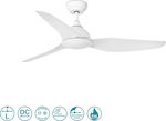 Faro Barcelona Sioux 33770 Ceiling Fan 132cm with WiFi and Remote Control White