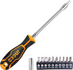 Ingco Screwdriver with 11 Magnetic Interchangeable Tips
