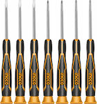 Ingco Set 7 Electrician Precision Screwdrivers with 7 Interchangeable Tips