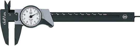 Wiha Dialmax Dicke Messgeräte Fiber-Glass mit Uhrwerk Analoges Dicke Messgerät mit Präzision der Messung 0.1mm & Messbereich bis 150mm