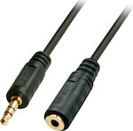 Lindy 3.5mm male - 3.5mm female Cable Black 3m (35653)