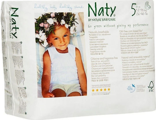 Naty Πάνες Βρακάκι Eco Junior No. 5 για 12-18kg 20τμχ