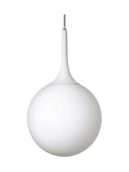 GloboStar Sphere Pendant Light Suspension for Socket E27 White