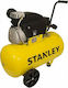 Stanley D251/10/50S Cu o singură fază Compresor de aer 94dB cu Putere 2.5hp și Rezervor de aer 50lt