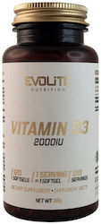 Evolite Vit D3 Βιταμίνη 2000iu 120 μαλακές κάψουλες Evolite Vit D3 Βιταμίνη 2000iu 120 μαλακές κάψουλες