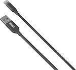 Yenkee Braided USB to Lightning Cable Μαύρο 1m (YCU 611 BK)