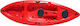 Aquacenter WTSports295 Rotes Plastik-Kajak Meer 1 Person