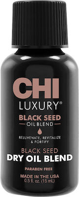 CHI Luxury Black Seed Dry Ξηρό Λάδι Μαλλιών για Επανόρθωση 15ml