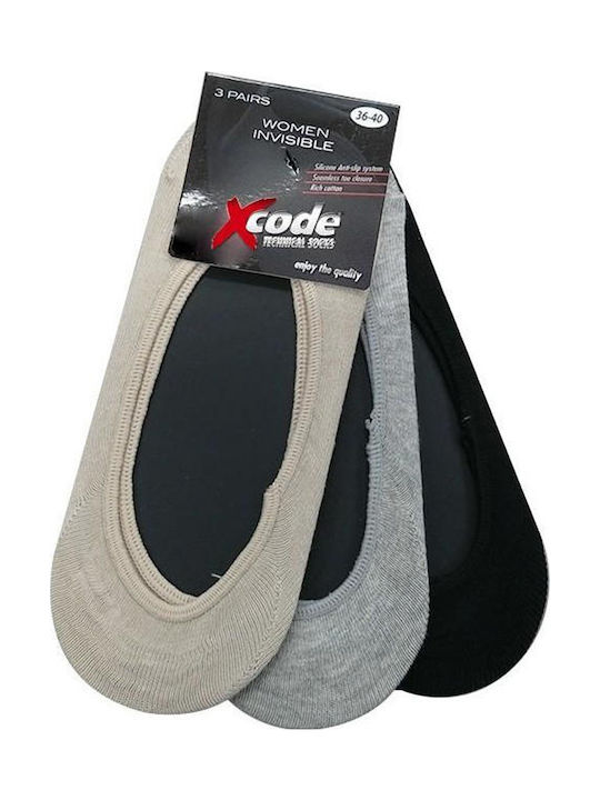 Xcode Αθλητικές Κάλτσες Πολύχρωμες 3 Ζεύγη