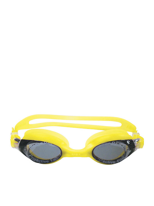 AMILA SIL-60AF Swimming Goggles Kids Yellow