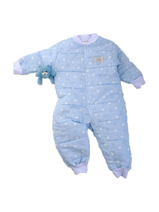 Baby Oliver Winter Baby Sleeping Bag with Legs 2.5 Tog Light Blue