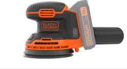 Black & Decker Έκκεντρο Τριβείο 125mm Μπαταρίας 18V Solo με Σύστημα Αναρρόφησης