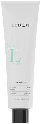 Lebon Le White Sweet Mint Green Tea Паста за зъби за Избелване, Чувствителни Зъби, Гингивит, Зъбна Плака, Кариес и Пародонтит 75ml