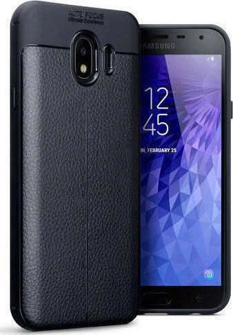 Terrapin TPU Leather Design Back Cover Πλαστικό Μαύρο (Galaxy J4)