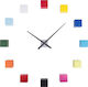 Karlsson Cubic Multi Colour Wall Clock Sticker Plastic Multicolour Ø50cm