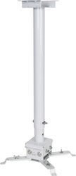 Comtevision Projektorhalterung Decke CMS06-W750 mit maximaler Belastung von 15kg Weiß