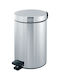 Brabantia Icon Inox Καλαθάκι Μπάνιου Soft Close 3lt Ασημί