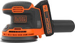 Black & Decker Έκκεντρο Τριβείο 125mm Μπαταρίας 18V 1x1.5Ah με Σύστημα Αναρρόφησης