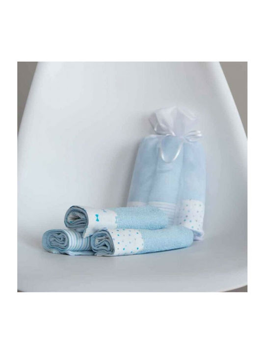 Nima Bippy Baby Towel Set Light Blue 3pcs