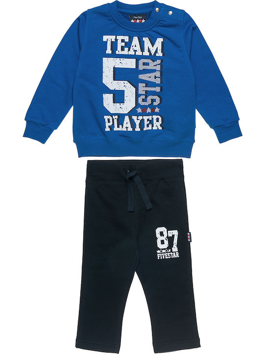 Alouette Kids Sweatpants Set Blue 2pcs Five Star