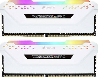 Corsair Vengeance RGB Pro 16GB DDR4 RAM με 2 Modules (2x8GB) και Ταχύτητα 2666 για Desktop