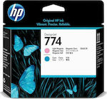 HP DesignJet 774 Light Magenta/Cyan Inkjet Printer Cartridges Multipack Magenta (P2V98A)