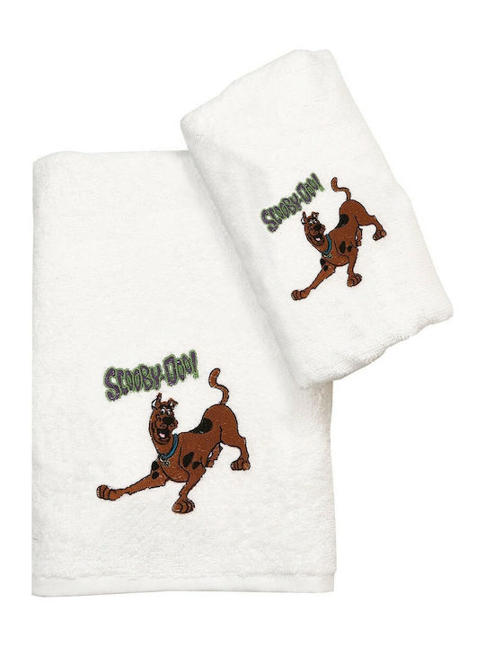 Viopros Baby Face/Hand Towel Scooby Doo 20 White 50 cmx80cm