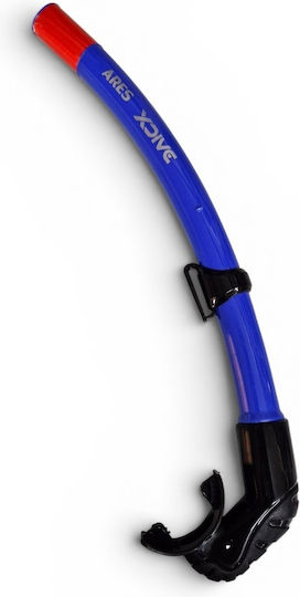 XDive Ares Blue Snorkel Blue with Silicone Mouthpiece