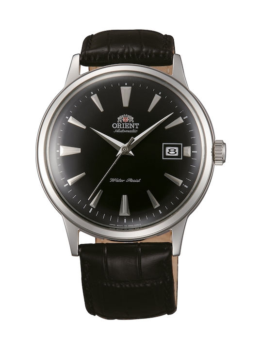 Orient Men's Watch 41mm Automatic with Black Leather Strap