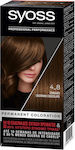 Syoss Permanent Coloration Set Hair Dye 4-8 Chocolate 50ml