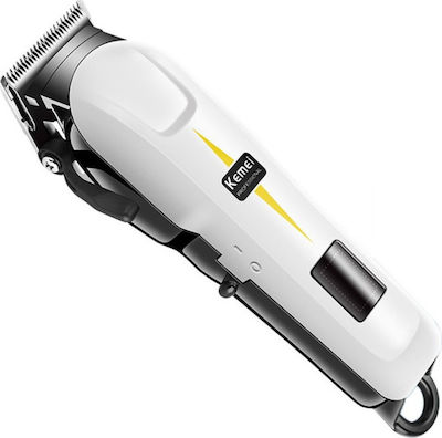 Kemei Rechargeable Hair Clipper White KM-809B