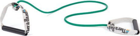 Thera-Band Gymtube Resistance Band Hard with Handles Green 1.40m