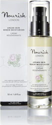 Nourish London Argan Skin Renew Moisturiser Αnti-ageing & Moisturizing Cream Suitable for All Skin Types 50ml