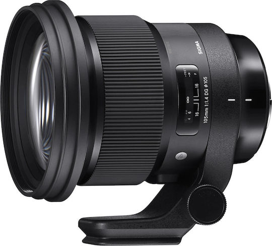 Sigma Пълен кадър Фотообектив 105mm F1.4 DG HSM Телефото за Sony E Монтаж Черен